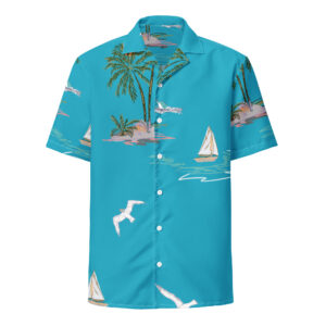 Harbour Hues Tiki Shirt - Tropic Tide