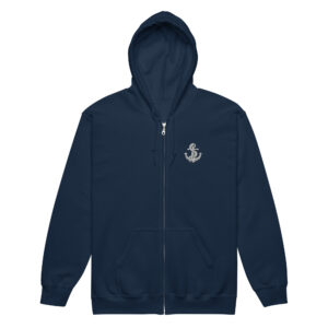 DockSwag Harbour Hues Zip Hoodie - Navy, L